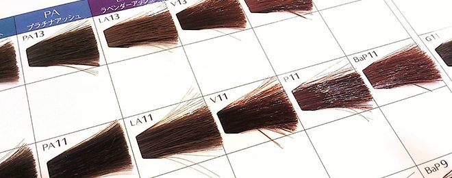 美容院のヘアカラーの種類